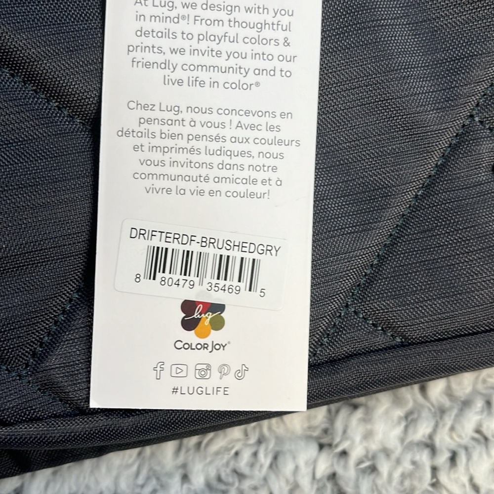NWT Lug Drifter Duffel Bag - Brushed Grey - Picture 9 of 9